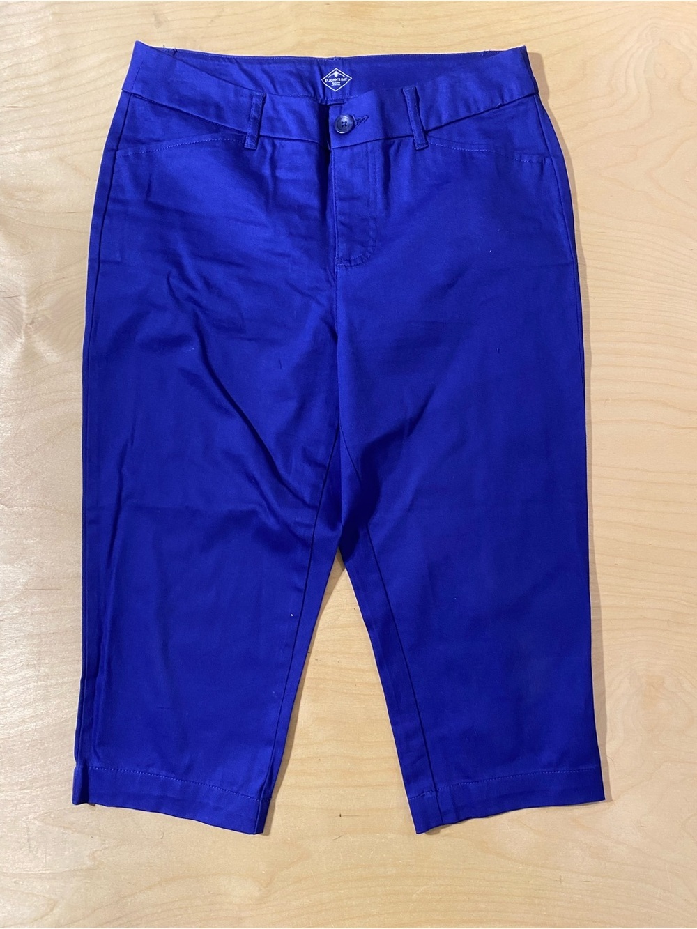 St. John's Bay Cobalt Blue Capri Pants 8 (RT)